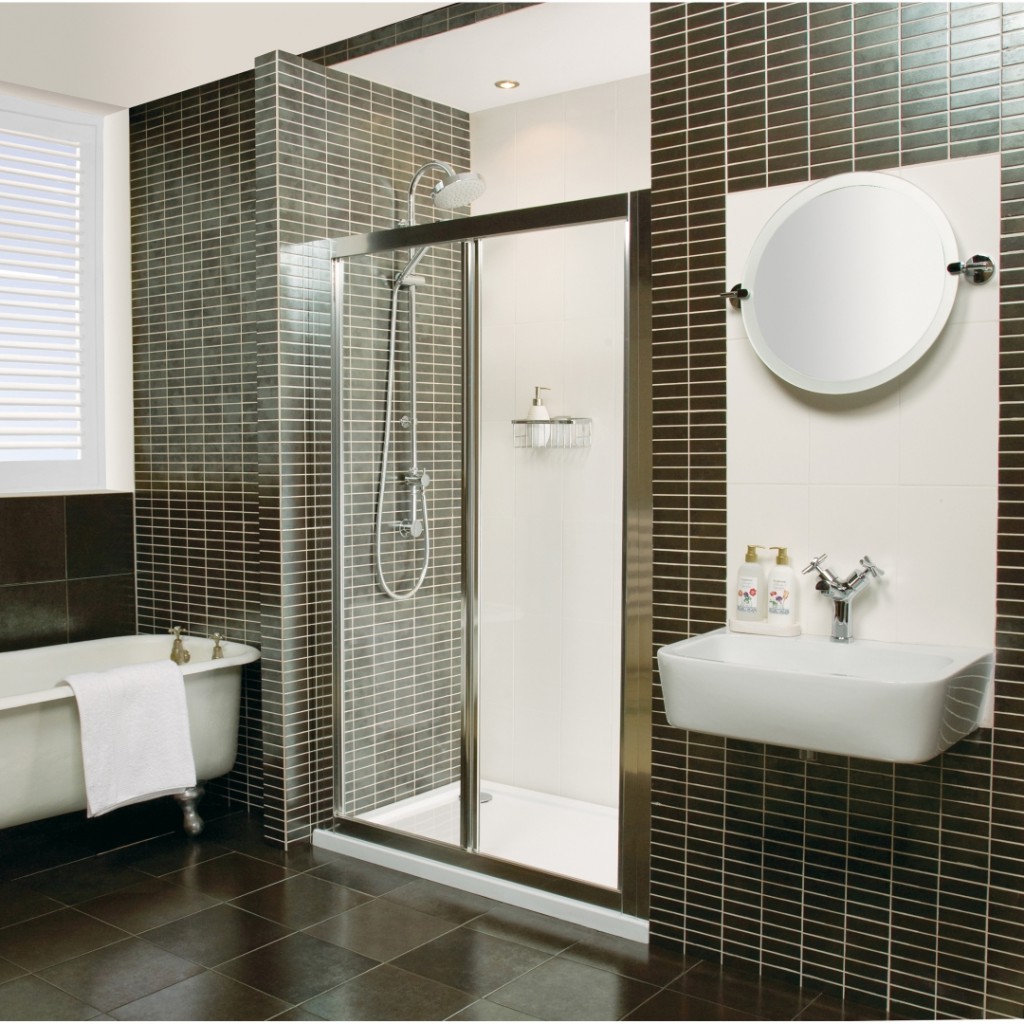 X Roman Showers Collage Bi-Fold Door Shower Enclosure