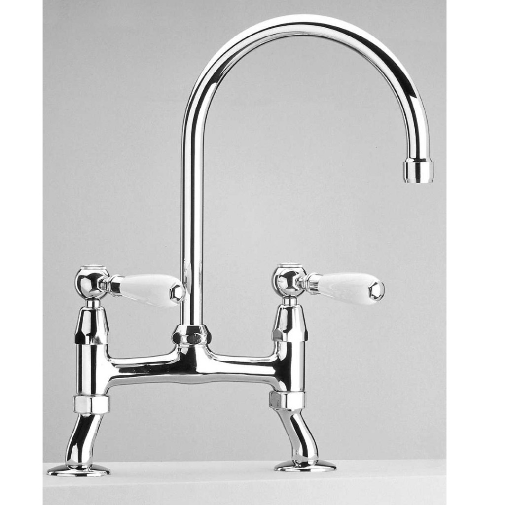 Paini Traditional Classics Two Tap Hole Cranked Leg Bridge Mixer 10CR220USIA