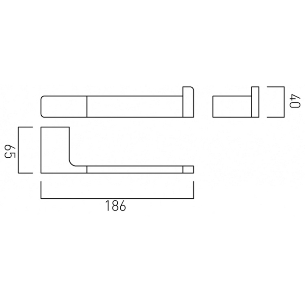 Vado Shama Paper Holder Wall Mounted Accessory SHA-180-C/P