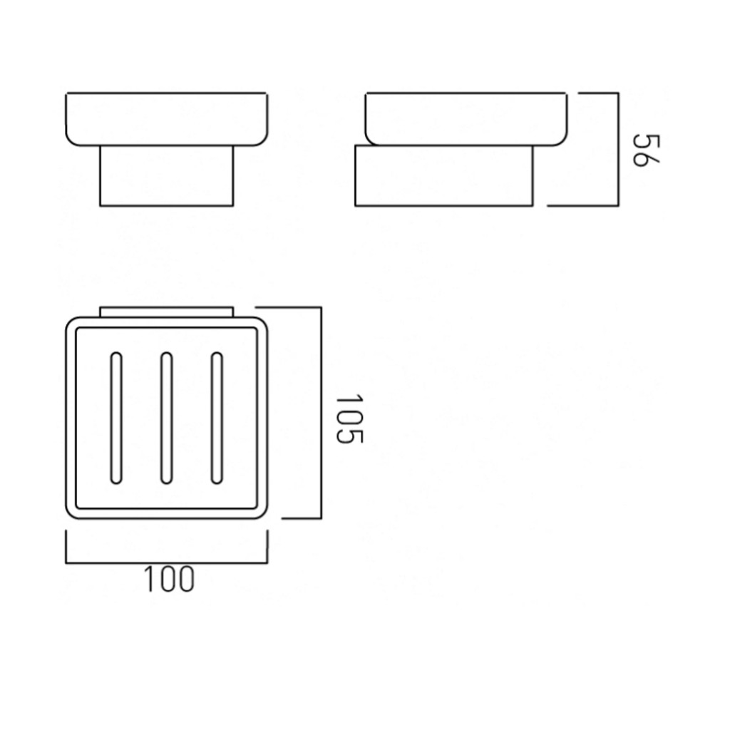 Vado Shama Soap Dish and Holder Wall Mounted SHA-182-C/P
