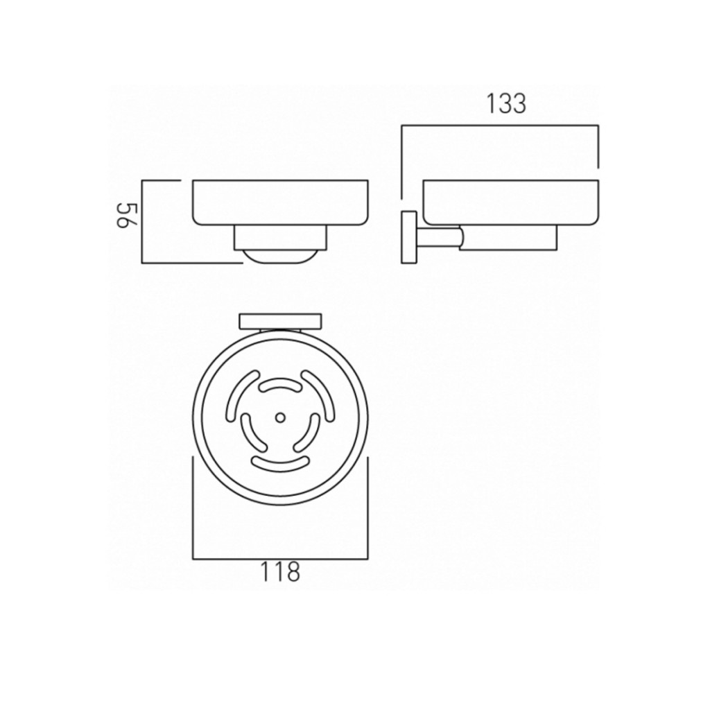 Vado Life Soap Dish and Holder Wall Mounted LIF-182-C/P
