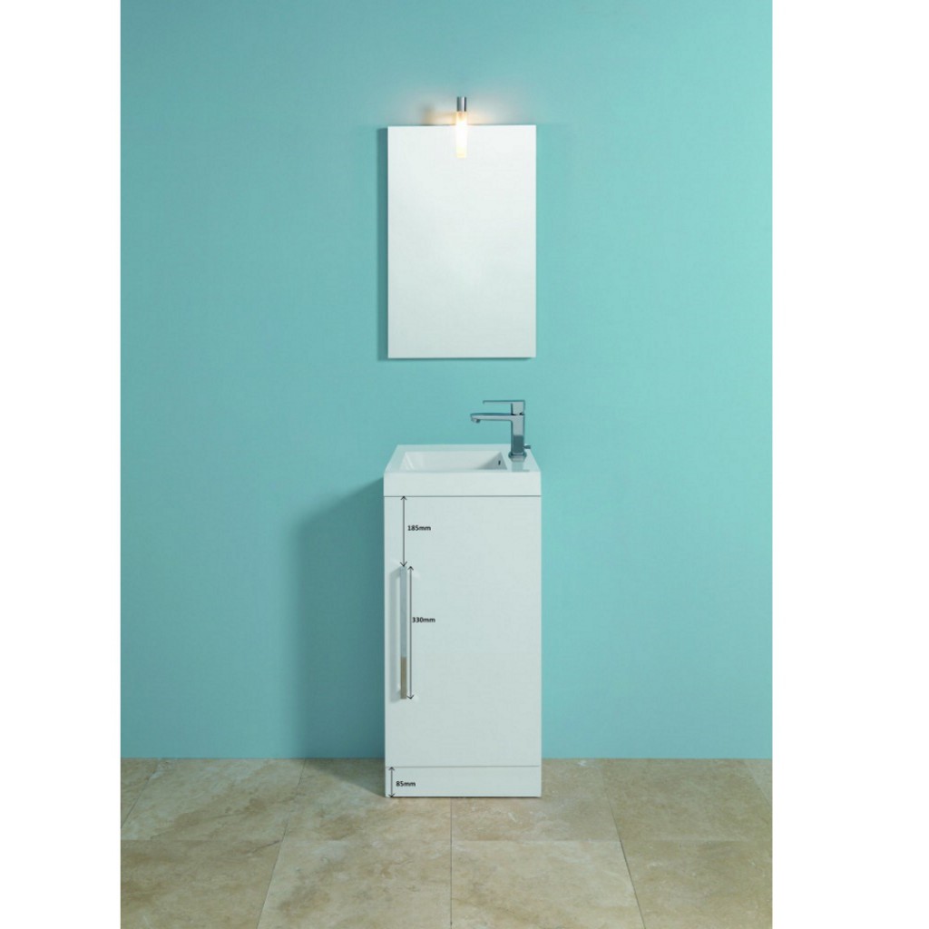 Mere Bathrooms Jenta 40cm Wash Basin and Base Unit with Door Baker