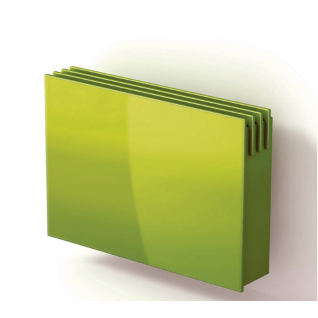 X Aestus Ecoglass 900 Wall Mounted Contemporary Radiator