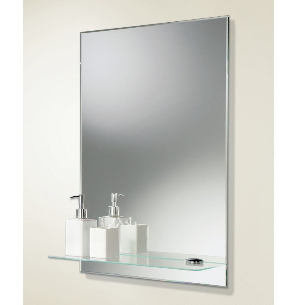 HiB Delby Mirror With Glass Shelf Art No. 72026000 Baker and Soars