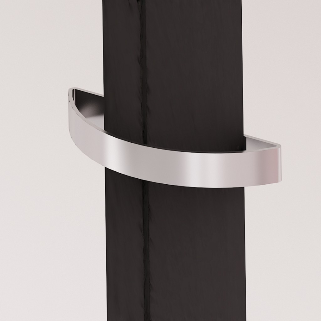 Carisa Nixie Bath Vertical Aluminium Radiator
