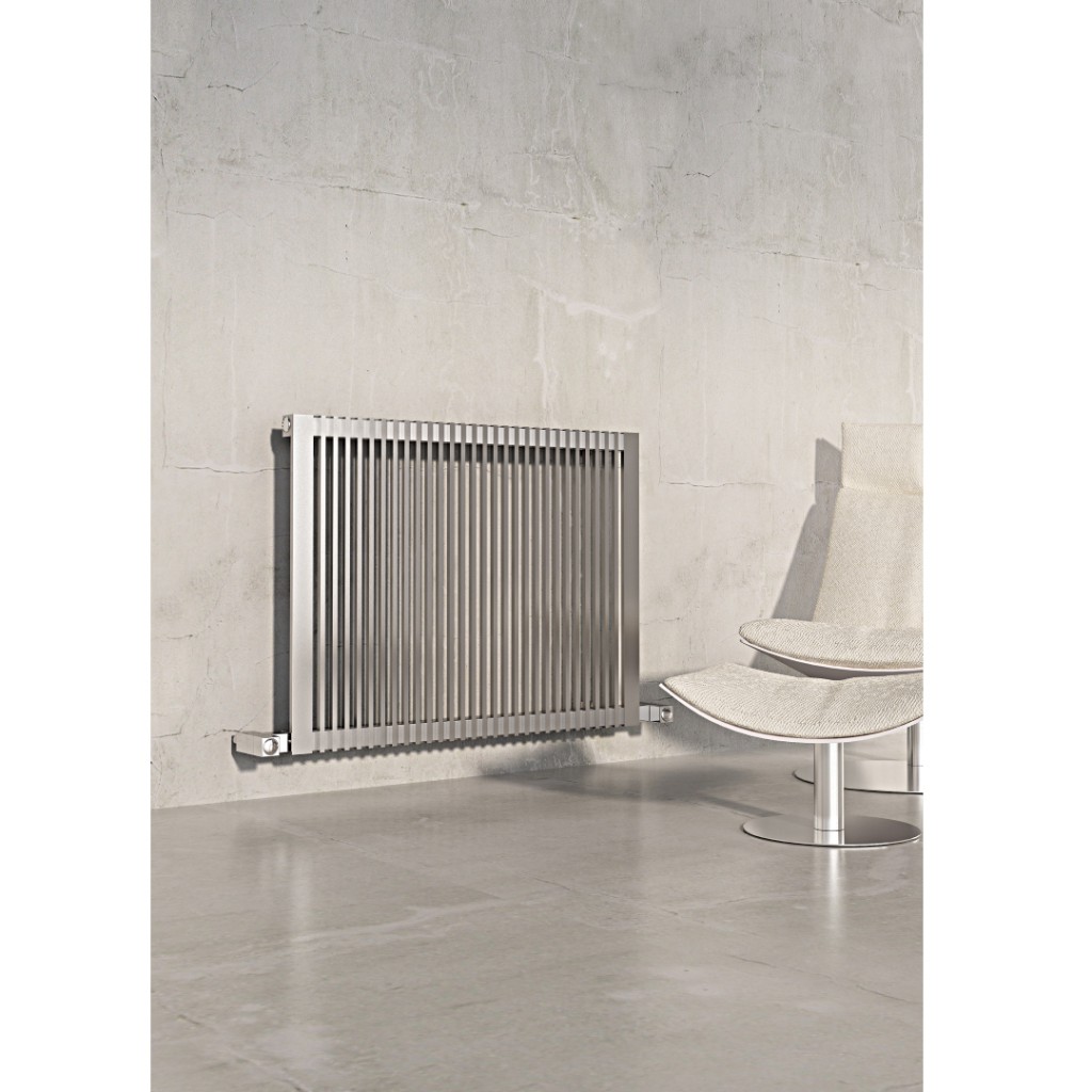 Carisa Stripe Horizontal Stainless Steel Radiator Baker and Soars