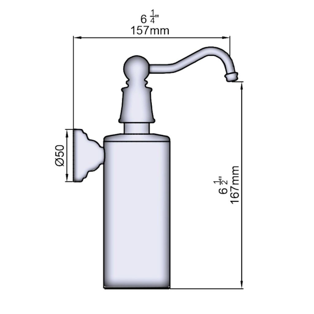 Perrin And Rowe Provence Wall Mounted Dispenser 6673