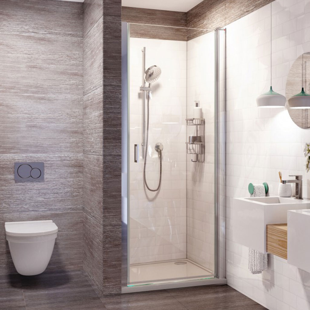 Roman Showers Innov8 Pivot Door Shower Enclosure Baker and Soars