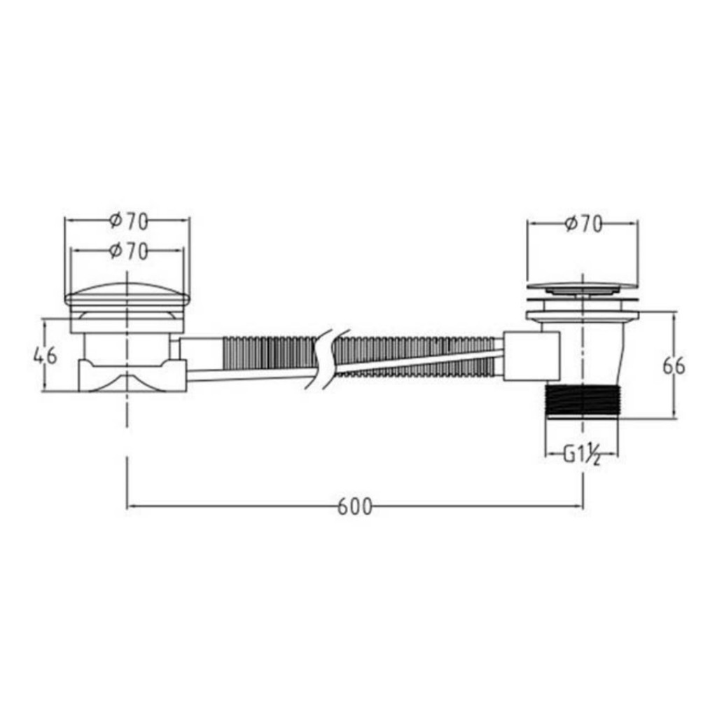 Carron Halcyon Square Inset Double Ended Bathtub 1750mm x 800mm