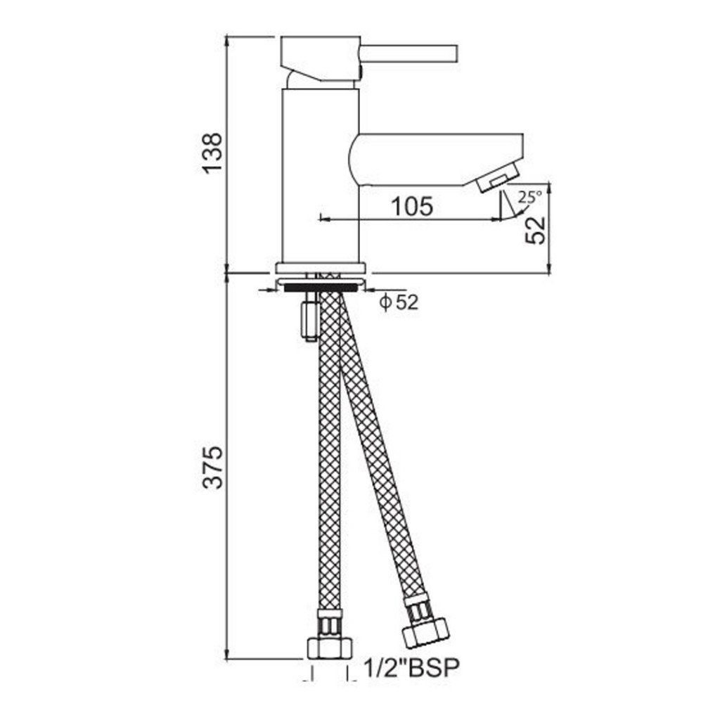 Jaquar Florentine Mono Basin Mixer With Click Clack Waste FLR-CHR-5001BCLW