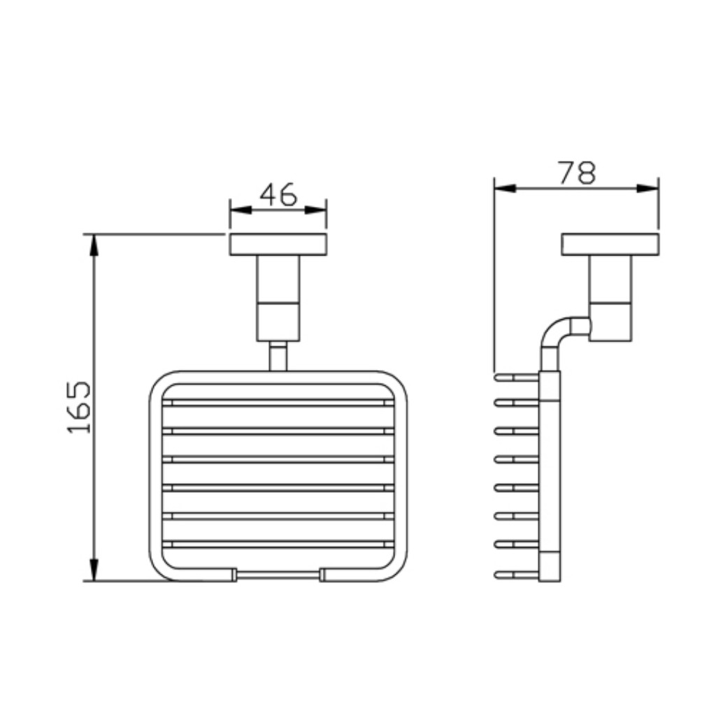 Mayfair Phaze Brass Soap Dish Basket PHA408