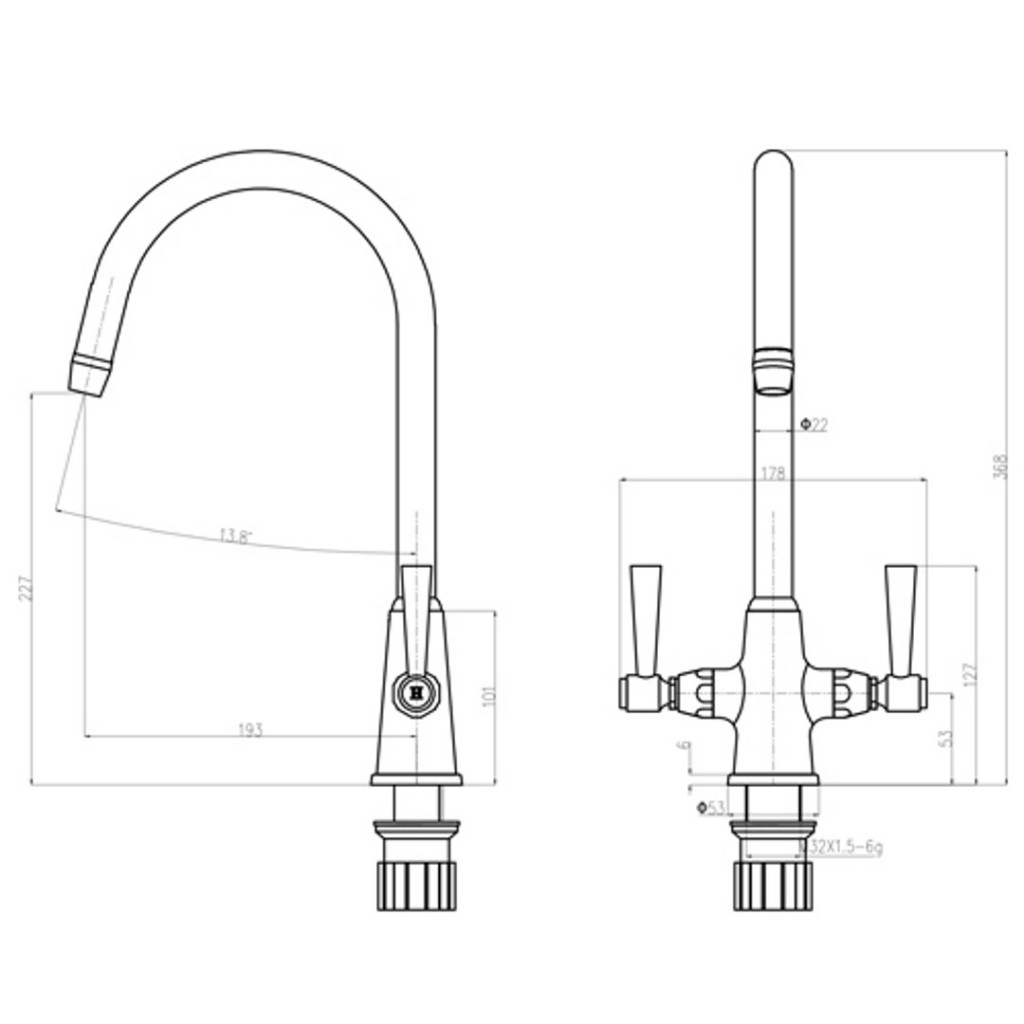 Mayfair Windsor Kitchen Sink Mixer KIT287
