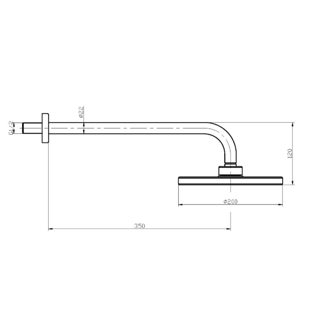Mayfair Amazon Dual Handle Concealed Thermo Shower Valve and Shower Arm AMA100