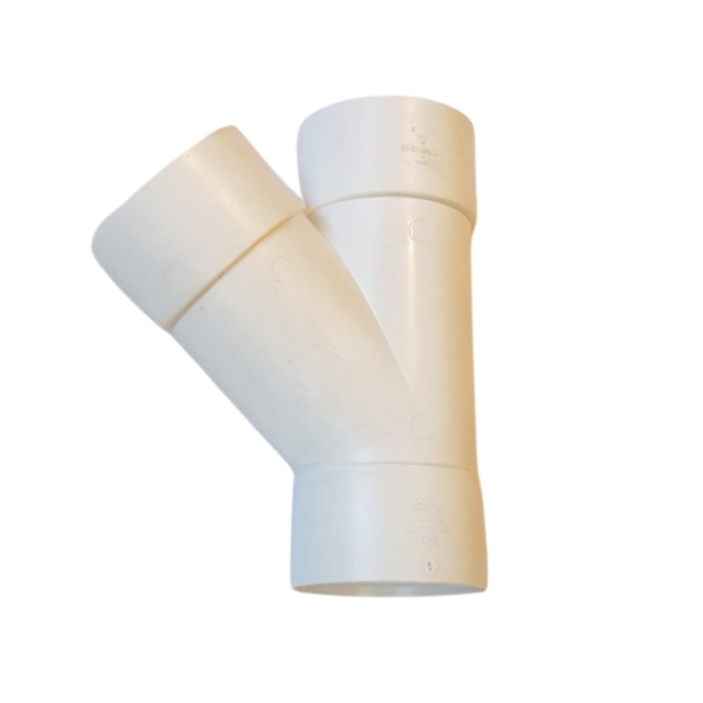 Osma PVC-U OsmaWeld 50mm ABS Solvent Weld Waste Tee - 45 Degree 2Z210
