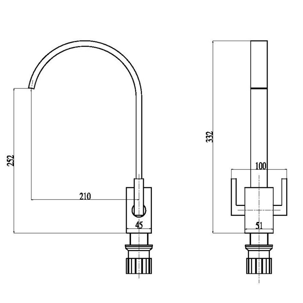 Mayfair Tech Kitchen Mono Sink Mixer Brushed KIT257