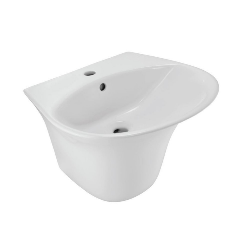X Jaquar Ornamix Prime Wall Hung Integrated Basin ONS-WHT-10801