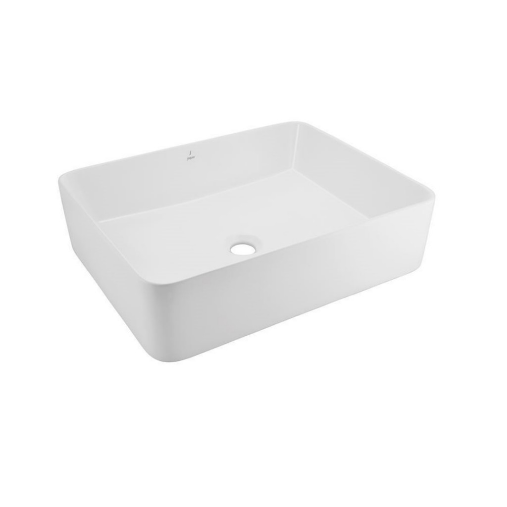 X Jaquar JDS Rectangular Thin Rim Table Top Basin JDS-BLM-25907N JDS-WHM-25907N