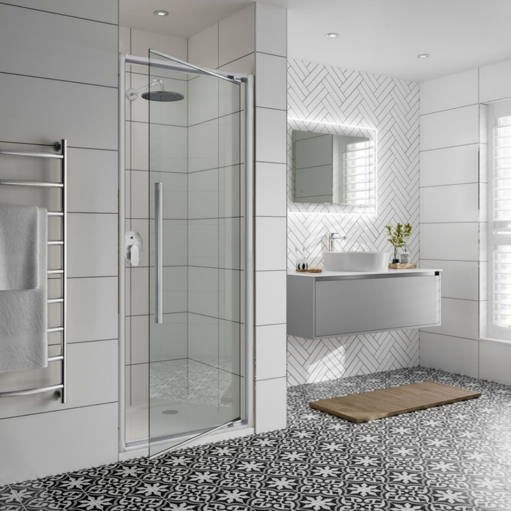 X Jaquar Hinged Door Shower Enclosure 760mm x 760mm JSE-CHR-J8HD760X