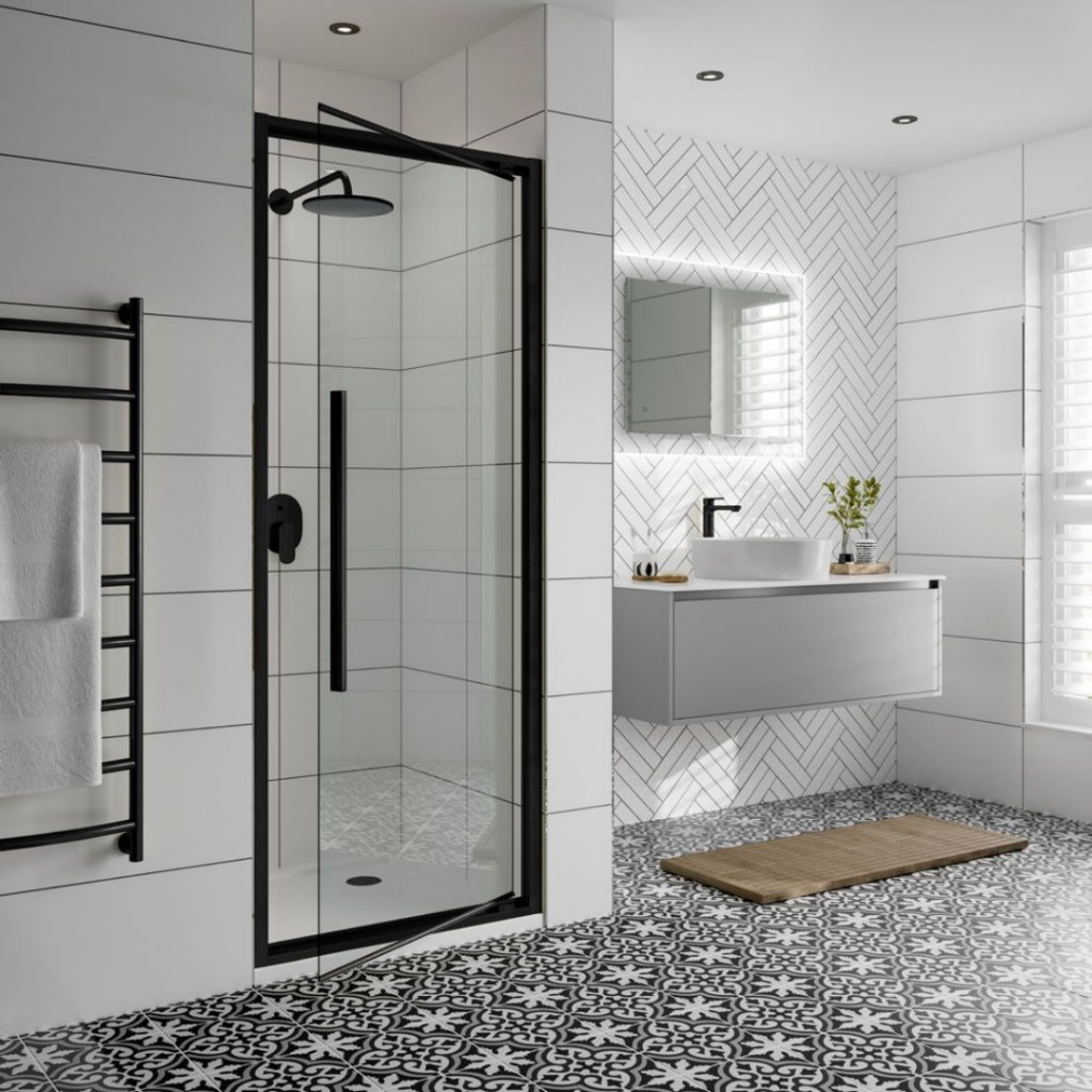 X Jaquar Hinged Door Shower Enclosure 800mm x 800mm JSE-CHR-J8HD800X