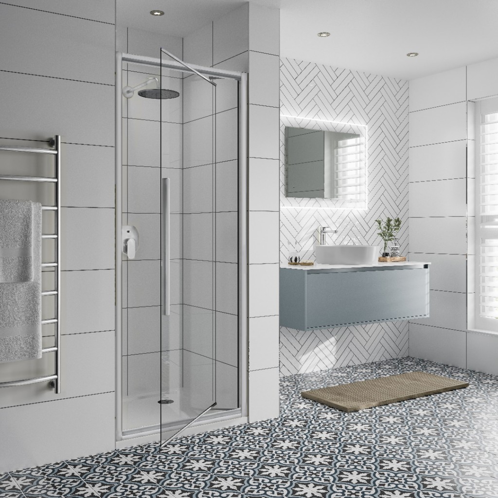 X Jaquar Inswing Door Shower Enclosure 760mm x 760mm JSE-CHR-J8ID760X