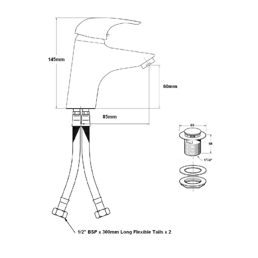 Siadaw Alta Moda Monobloc Basin Mixer 100610