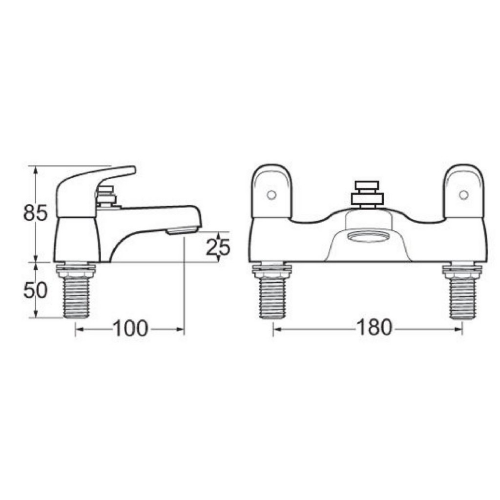 Siadaw Alta Moda Deck Mounted Bath Shower Mixer 100613