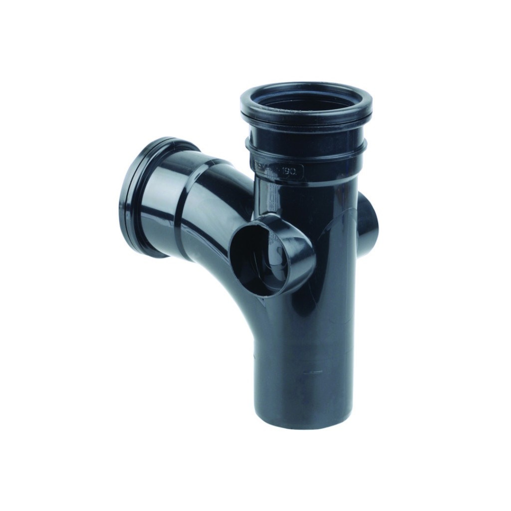 Osma PVC-U OsmaSoil 82mm S-S Single Branch - 87.5 Degree 3S190