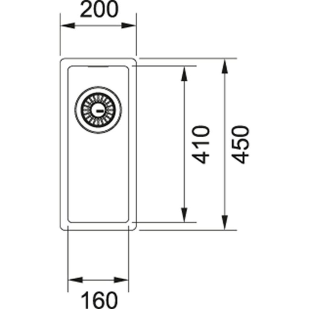 Franke Box BXX 110 16 Stainless Steel Inset Sink