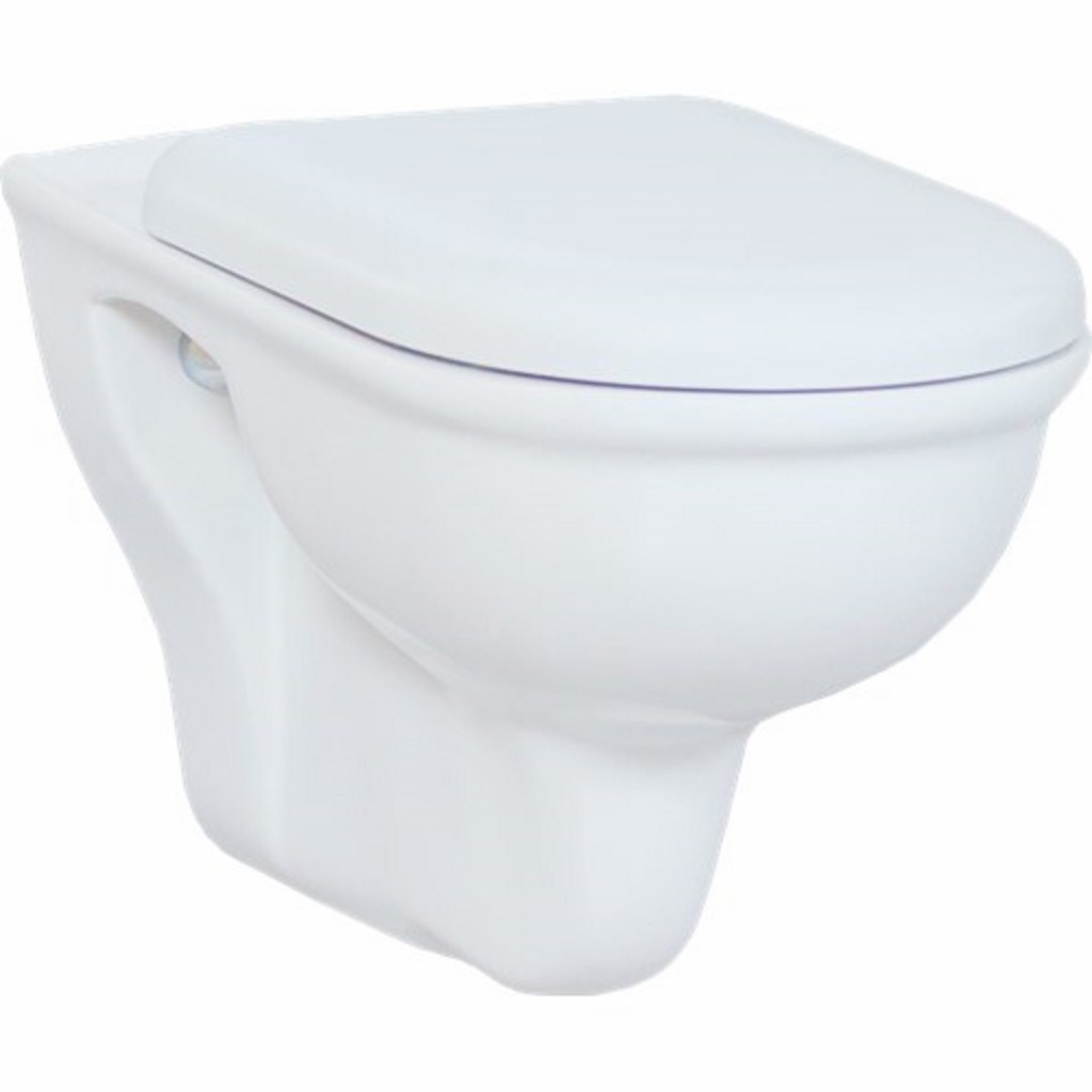 Creavit Selin Soft-Closing White Toilet Seat with Cover