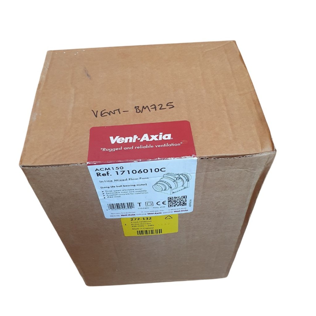 Vent-Axia In-Line Mixed Flow Fan ACM150 Ref. 17106010C
