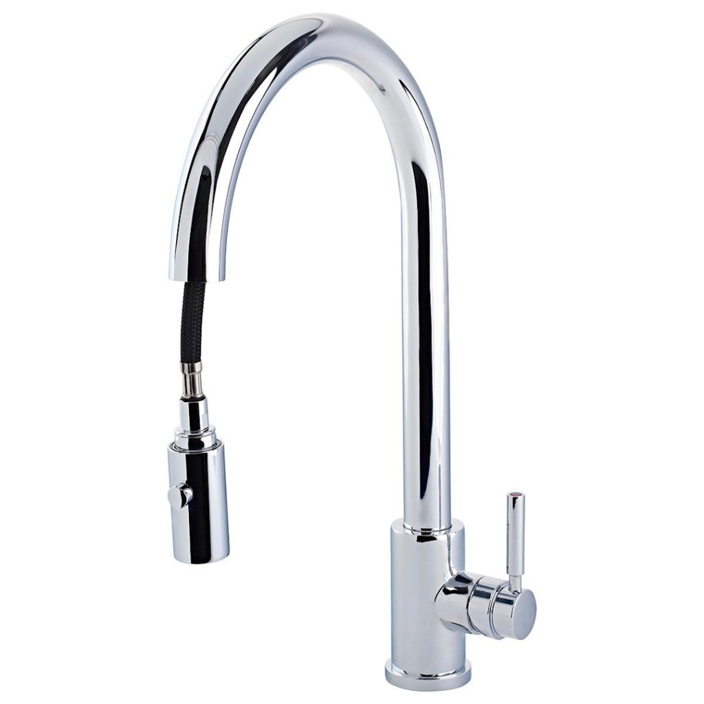 Perrin and Rowe Juliet Monobloc Sink Mixer with Pull-Down Rinse 4044
