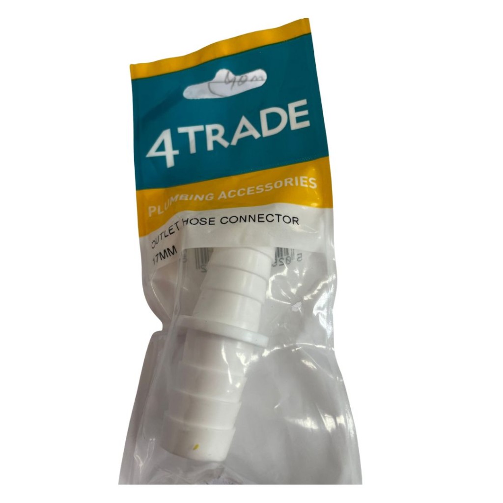 4Trade Plumbing Accessories Outlet Hose Connector 17mm