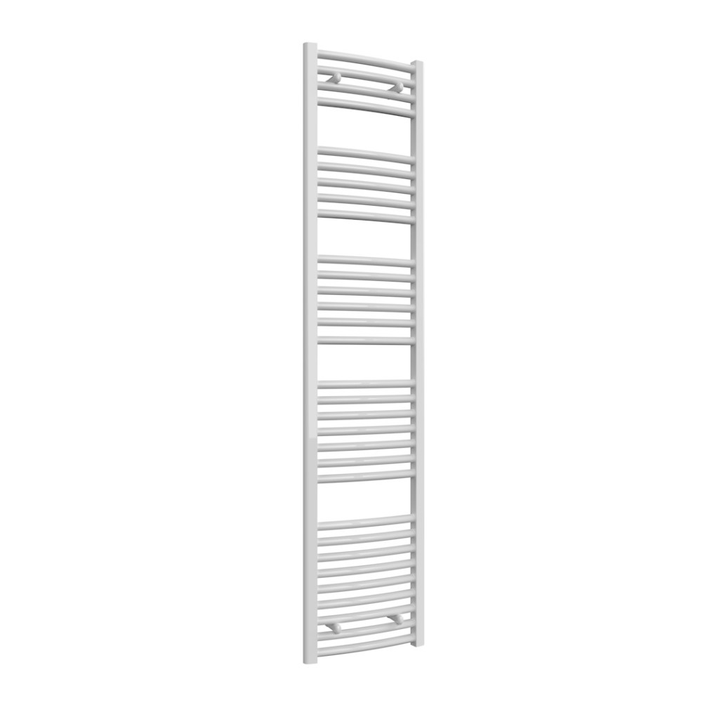 Reina Diva White Curved Towel Rail 400mm x 1800mm AG40180WC