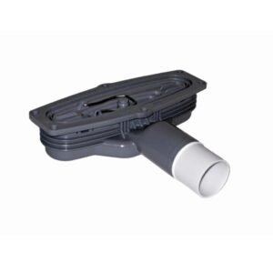 Close up of low level outlet for wetroom drain